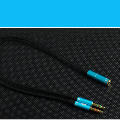 Cable Adaptador 2 en 1 para Audífonos de Celular a PC/Laptop (Audio y Micrófono) - Image 2