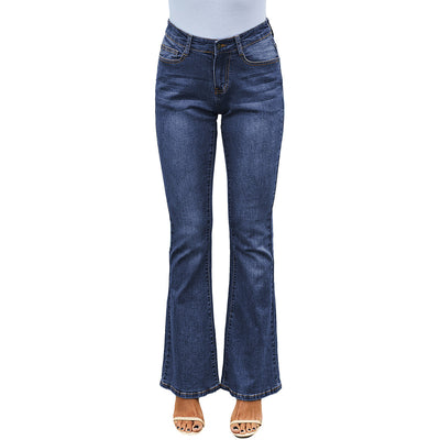 Pantalones Anchos Cintura Alta Rotos Efecto Desgastado - Image 11