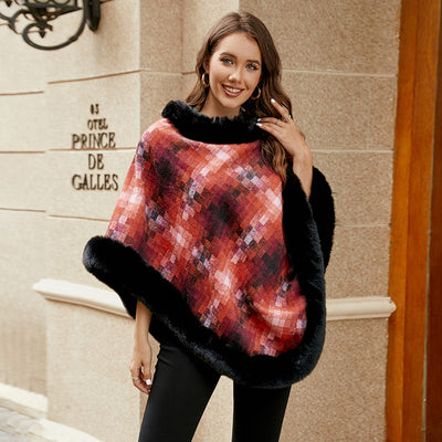 Poncho Térmico Escocés para Mujer - Abrigo Capa de Punto - Image 10