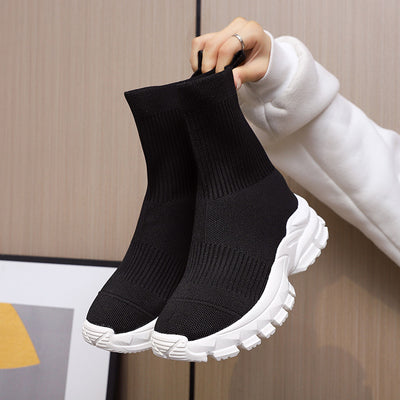 Botas Deportivas Tejidas con Suela Gruesa para Mujer - Image 11