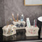 Organizador de Baño Cerámico con Tapa - Porta Cepillos para Parejas