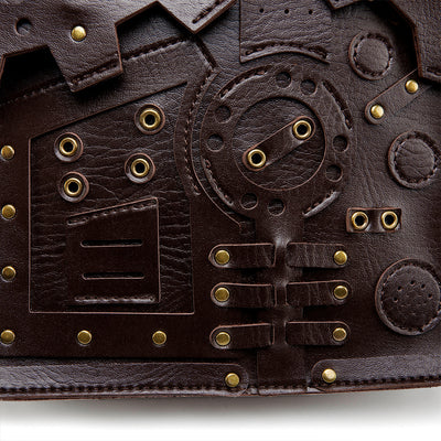Mochila Steampunk Vintage de Estilo Europeo con Detalles en Engranajes - Image 20