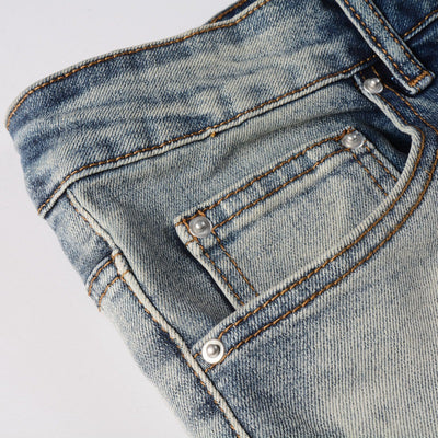 Jeans Rotos Estilo Americano para Hombre con Parches - Image 17