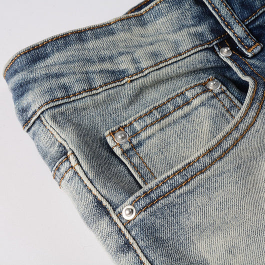 Jeans Rotos Estilo Americano para Hombre con Parches - Image 17
