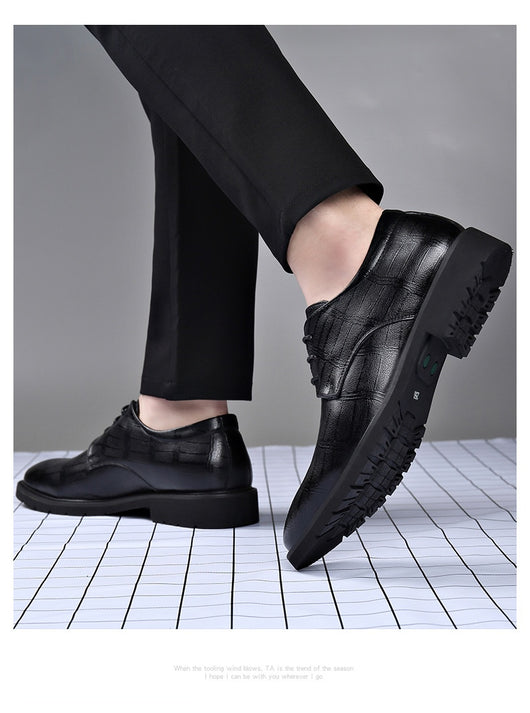 Zapatos Formales de Cuero Genuino para Hombre Talla Grande - Image 35