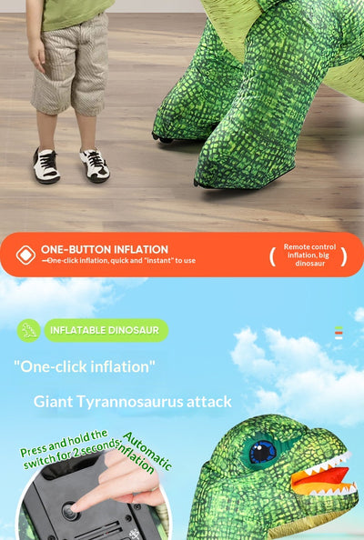 Dinosaurio Inflable Gigante con Simulación Eléctrica para Niños - Image 9