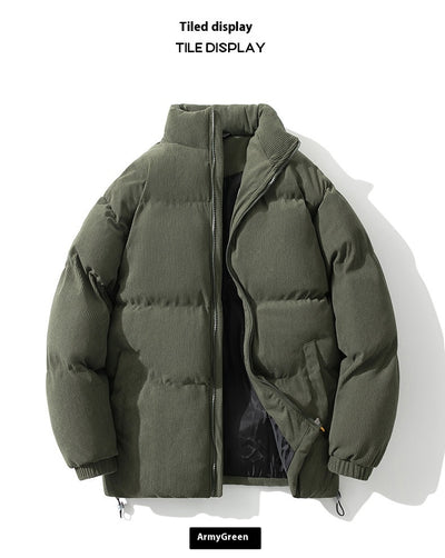 Chamarra Acolchada de Invierno para Hombre con Cuello Alto - Image 20