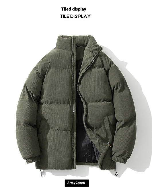 Chamarra Acolchada de Invierno para Hombre con Cuello Alto - Image 20