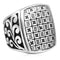 Anillo Cuadrado de Acero Titanio Estilo Retro