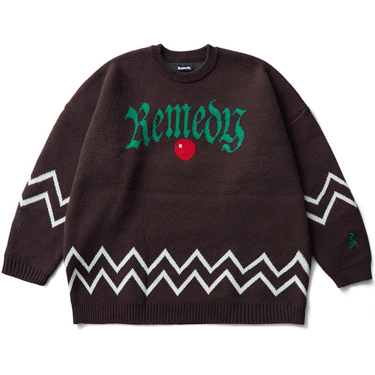 Suéter Holgado Navideño con Estampado Diablo Alphabet para Hombre - Image 10