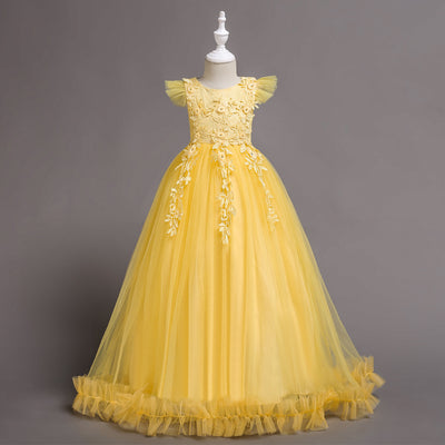 Vestido Elegante Infantil de Verano para Presentaciones de Piano - Image 13