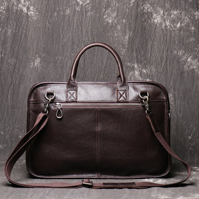 Maletín Bandolera de Cuero para Hombre - Gran Capacidad - Image 3