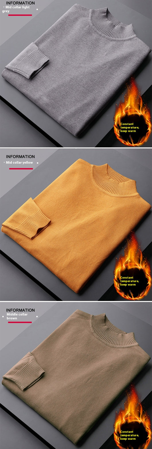 Suéter Térmico Hombre Cuello Alto Manga Larga Otoño Invierno - Image 19