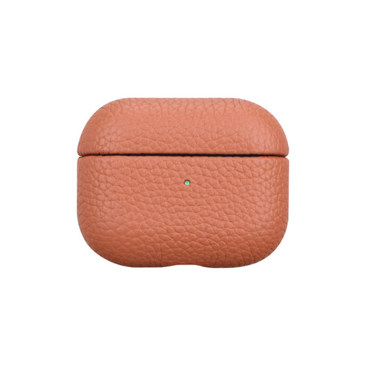 Estuche para Auriculares de Cuero Lichee Naranja