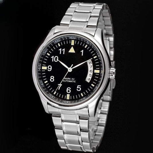 Reloj Mecánico Automático para Hombre con Correa de Acero Hueca