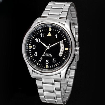 Reloj Mecánico Automático para Hombre con Correa de Acero Hueca