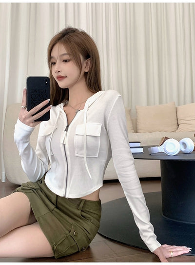 Cardigan Corto con Capucha para Mujer - Image 19