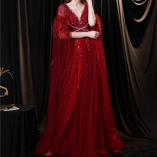 Vestido Largo de Noche Lujo para Mujer