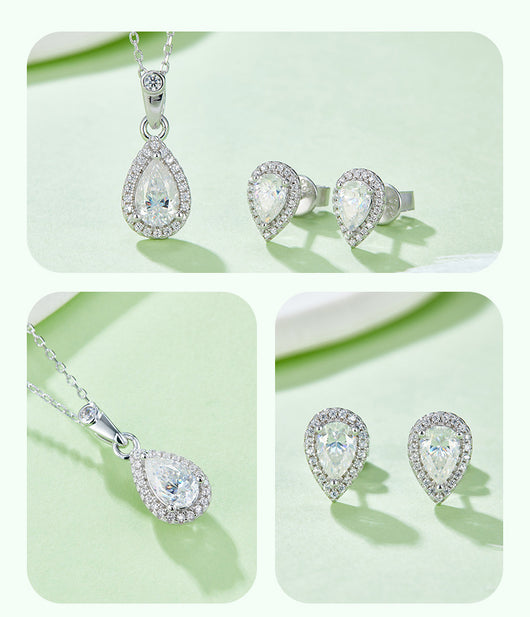 Aretes de Cadena Clavícula en Plata 925 Diseño Corazón Amor - Image 10