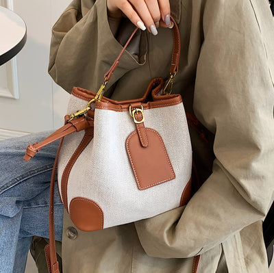Bolso Bucket de Lona para Mujer - Diseño Casual y Portátil - Image 5