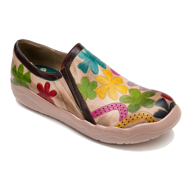Zapatos Retro Estampados para Mujer - Cómodos, Livianos y Hechos a Mano