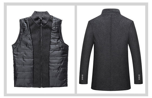 Abrigo de Lana para Hombre con Cuello de Pie - Calidez y Estilo - Image 9