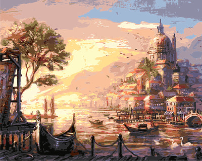 Kit de Pintura al Óleo Digital - Paisaje con Flores - Image 17