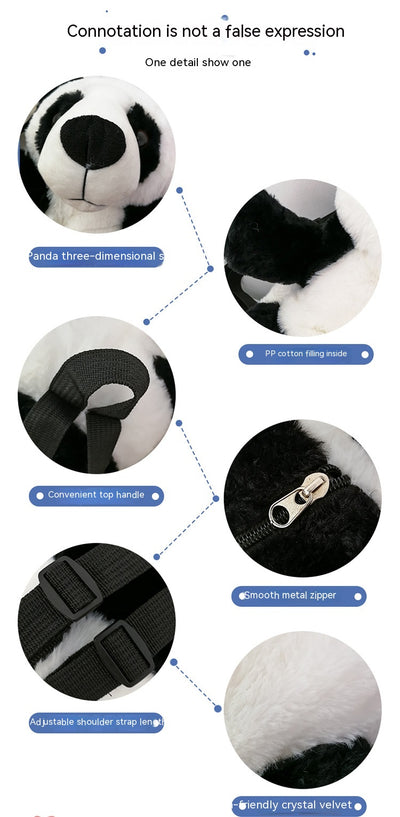 Mochila Infantil Panda Adorable - Diseño de Peluche para Niños y Niñas - Image 10