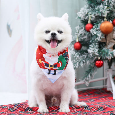Vestido Navideño para Mascotas con Estampado de Algodón y Pañoleta Triangular - Image 18