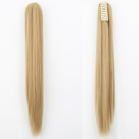 Peluca de Fibra Sintética con Clip Tipo Garra - Cabello Liso y Voluminoso - Image 18