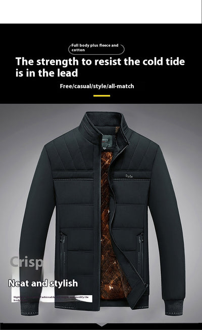 Chaqueta Acolchada de Invierno para Hombre con Cuello Alto - Image 19
