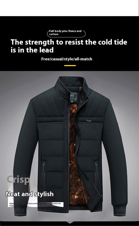 Chaqueta Acolchada de Invierno para Hombre con Cuello Alto - Image 19