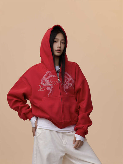 Sudadera Estampada con Capucha Retro para Mujer - Image 7