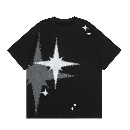 Camiseta Estampada Suelta Unisex de Cuello Redondo - Image 4