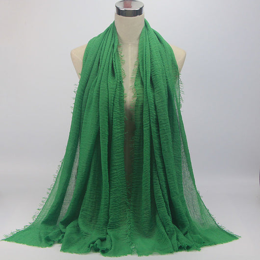 Pañuelo Versátil de Algodón y Lino para Mujer - Image 3