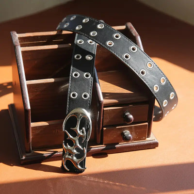 Cinturón de Moda Coreana Punk Hueco para Parejas