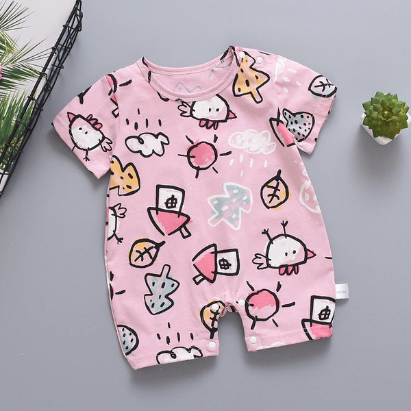 Mono Corto de Verano para Bebé con Estampado Infantil