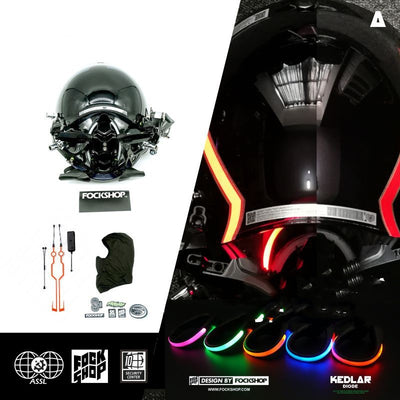 Máscara Cyberpunk LED Diodo KEDLAR - Edición DIY Personalizable - Image 20