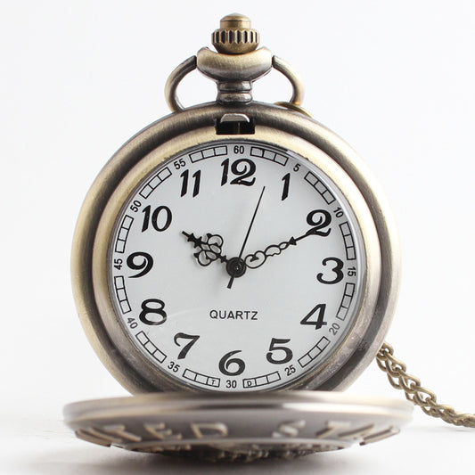 Reloj de Bolsillo Edición Limitada Conmemorativa con Tapa Abatible y Movimiento Cuarzo - Image 2