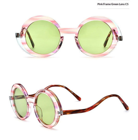 Gafas de Sol Redondas Multicolor - Unisex con Estilo Retro - Image 12