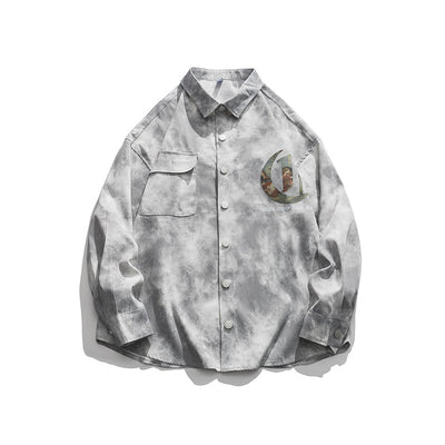 Chaqueta Camisa Casual Estampada Street Fashion Oversize - Image 6