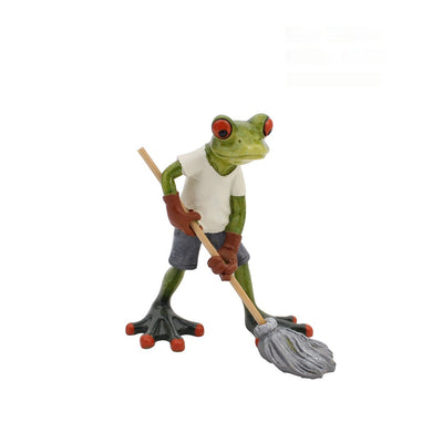Figura Decorativa de Rana en Resina para Sala y Estudio - Image 16