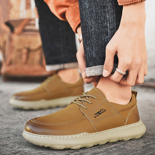 Zapatos Casuales de Cuero para Hombre - Diseño Versátil y Ligero - Image 11