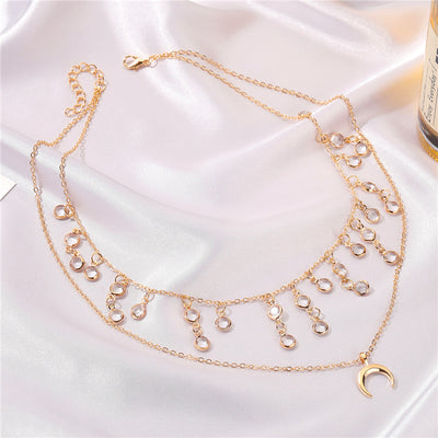 Collar Clavícula de Cristal Multicapa con Temperamento Retro - Image 11
