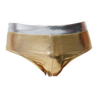 Bóxer de Baño Hombre Triángulos Dorado y Plata - Image 16