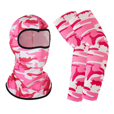 Blue and black full-face balaclava with a roaring gorilla graphic, designed for windproof and dust protection. - Image 13