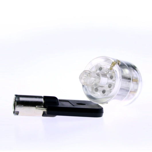 Cilindro de Cerradura de Flor de Ciruelo Transparente con 7 Esferas - Personalizable - Image 7
