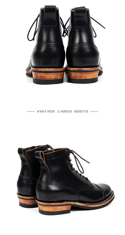 Botas de Cuero Genuino para Hombre - Estilo Trabajo Otoño Invierno - Image 11