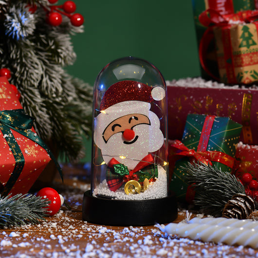 Árbol de Navidad LED con Pantalla de Cristal y Flores Decorativas - Image 27