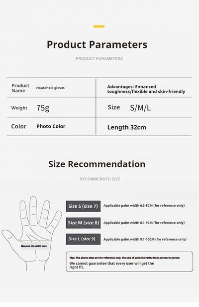 Guantes de Látex Reforzados para Lavar Platos y Trabajo - Image 6